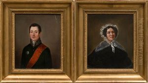 Portraits Of The Artist's Parents Karl Fredrik Och Augusta Rotkirch