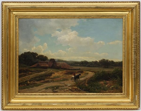 Paysage Anime D'un Cavalier - view 1