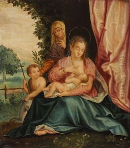 Maria Mit Kind, Johannesknaben Und Elisabeth