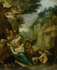 Madonna Mit Kind Und Engeln