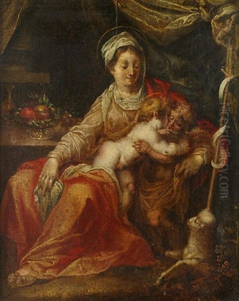 Vierge A L'enfant Avec Le Petit Saint Jean Baptiste - view 1