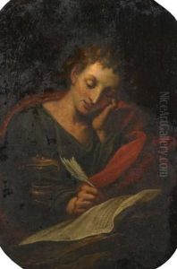Der Heilige Johannes, Schreibend