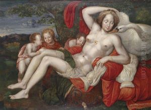 Leda Und Der Schwan by Hans Rottenhammer the Elder
