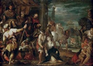 Martyre De Sainte Justine De Padoue by Hans Rottenhammer the Elder