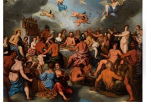Das Gottermahl/hochzeit Von Peleus Un Thetis by Hans Rottenhammer the Elder