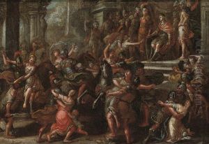 The Rape Of The Sabines by Hans Rottenhammer the Elder