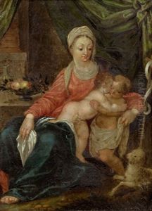 Madonna Mit Jesus Und Dem Johannesknaben Madonna Mit Jesus Und Dem Johannesknaben