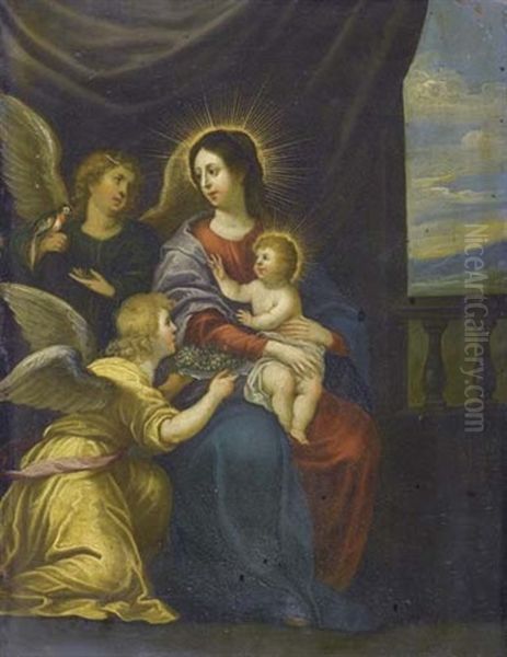 Maria Mit Jesuskind Und Engeln - view 1