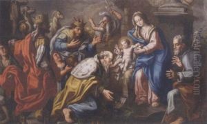 The Adoration Of The Magi by Hans Rottenhammer the Elder
