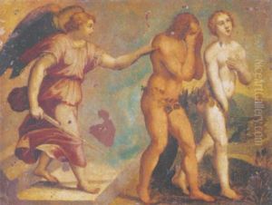 The Expulsion Of Adam And Eve by Hans Rottenhammer the Elder