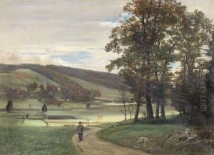 Emmentaler Landschaft Mit Jager