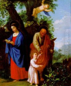 Die Heimkehr Von Der Flucht Nach Agypten by Hans Rottenhammer the Elder