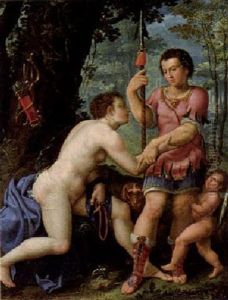 Venus Und Adonis by Hans Rottenhammer the Elder