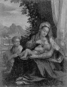 La Vierge A L'enfant Avec Saint Jean Baptiste La Vierge A L'enfant Avec Saint Jean Baptiste