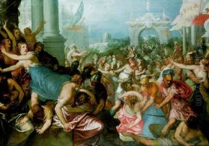 The Rape Of The Sabines by Hans Rottenhammer the Elder