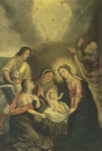 The Adoration Of The Shepherds by Hans Rottenhammer the Elder
