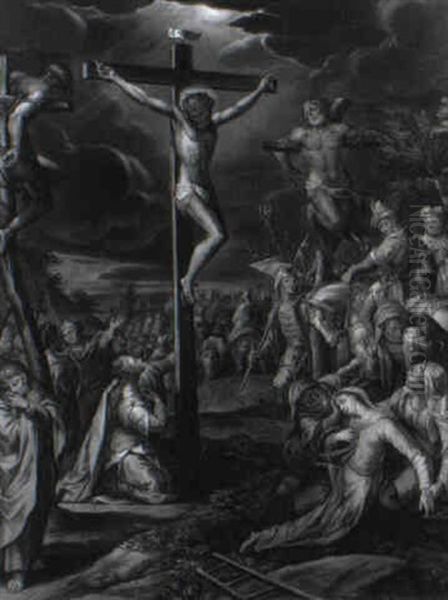 Christus Und Die Sch,cher Am Kreuz - view 1