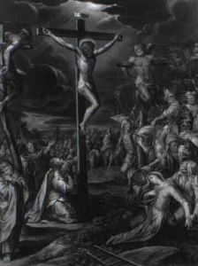 Christus Und Die Sch,cher Am Kreuz by Hans Rottenhammer the Elder