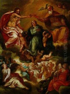 Die Kronung Mariens by Hans Rottenhammer the Elder