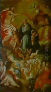 Die Kronung Mariens by Hans Rottenhammer the Elder
