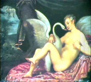 Leda Und Der Schwan by Hans Rottenhammer the Elder