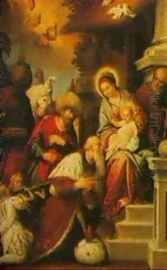 The Adoration Of The Magi by Hans Rottenhammer the Elder