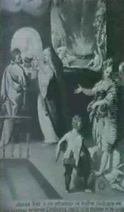 Szene Aus Der Legende Der Heiligen Katharina Von            Alexandrien by Hans Rottenhammer the Elder