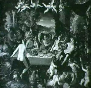 Bacchanal by Hans Rottenhammer the Elder