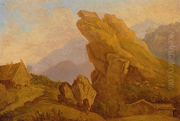 Felsige Landschaft In Der Umgebung Von Rom - view 1