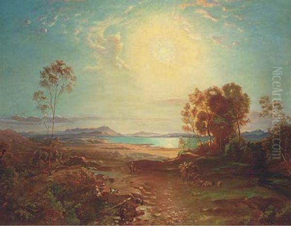 Goatherds On The Mediterranean Coast - view 1