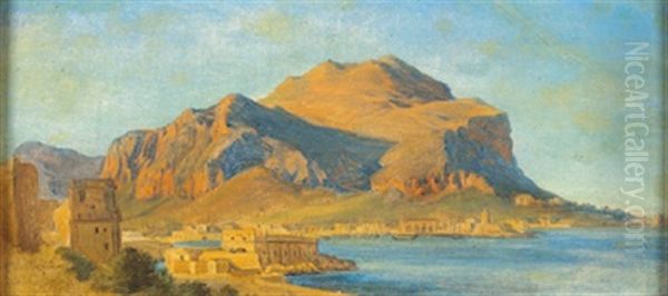 Blick In Die Bucht Von Palermo Mit Dem Monte Pellegrino - view 1