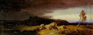 Landschaft Mit Wanderer