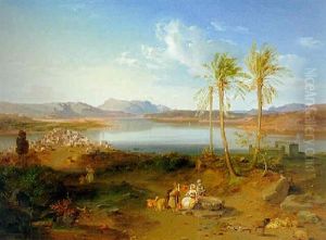Der Golf Von Poros Mit Troizen, Dem Ortholitos, Artemisios Und Cap Methana