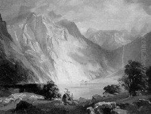 Gebirgslandschaft Am Obersee Gebirgslandschaft Am Obersee