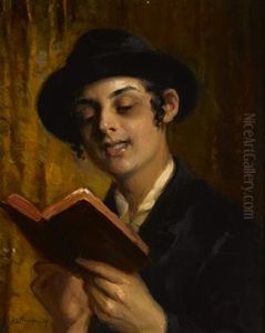 Yeshiva Student Studying by Mozart Rottmann