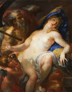 An Allegory Of Transience by Johann Franz Michael Rottmayr