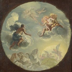 Apollo Und Phaeton - Entwurf Fur Ein Deckenfresko Im Palais Liechtenstein In Der Rossau In Wien