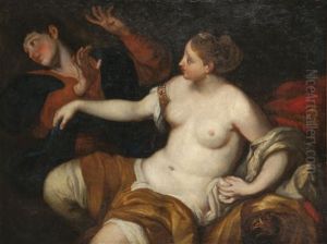 Der Keusche Joseph Und Potiphars Weib by Johann Franz Michael Rottmayr