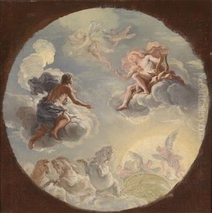 Apollo Und Phaeton by Johann Franz Michael Rottmayr