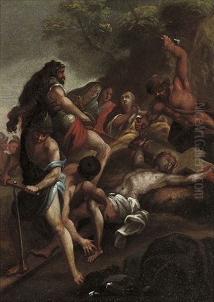 Christ Washing The Feet Of His Disciples (+ Christ Nailed To The Cross, Irgr; Pair) - view 1