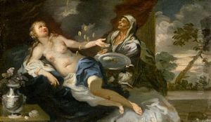 Danae (bozzetto) by Johann Franz Michael Rottmayr
