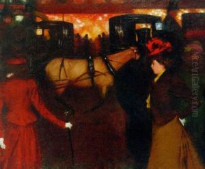 Boulevard De Paris, Le Soir by Ernest Rouart