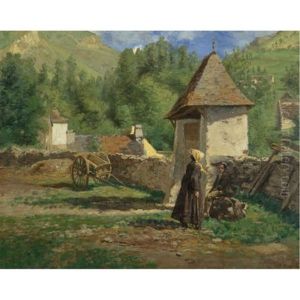 A Gedres (basses Pyrennees) by Henri Rouart
