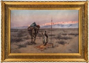 Meditation In The Desert by Franz Roubaud