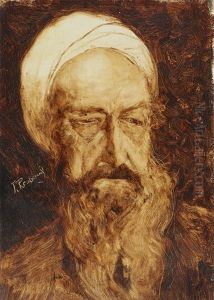 Bildnis Eines Bartigen Orientalen (imam Schamil?)