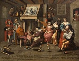 Le Banquet Du Mardi Gras. by Abraham Bosse