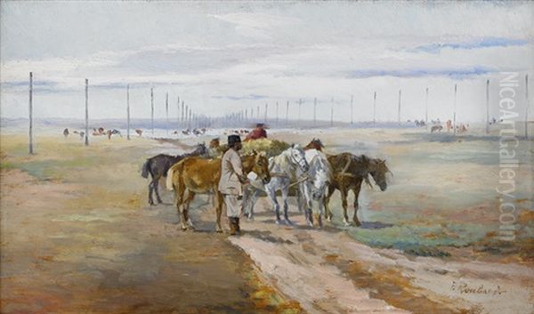 A Peasant With His Horses - view 1