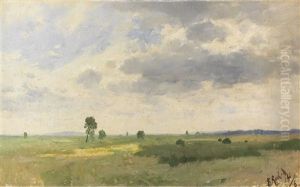 Chiemgauer Landschaft by Franz Roubaud
