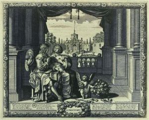 Les Quatre Saisons : Le Printemps - L'ete - L'automne - L' Hiver. Suite Complete Des Quatre Planches. 260 X 330 by Abraham Bosse