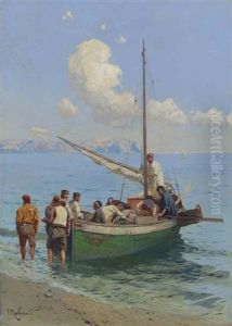 Black Sea Fishermen by Franz Roubaud